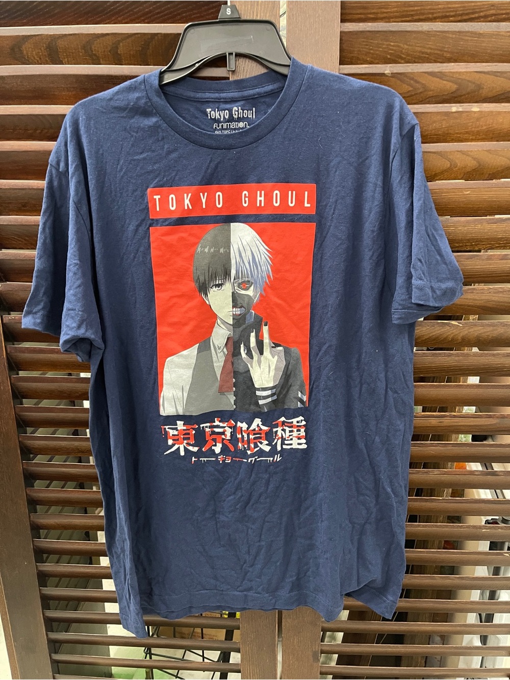Tokyo Ghoul Graphic Tee - Navy with Red Print